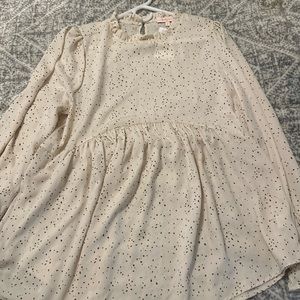 Long sleeve baby doll top by Hailey & Co